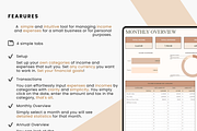 Bookkeeping Spreadsheet Template, a Templates & Theme by MondaySpark (Thumbnail 2 of 8)