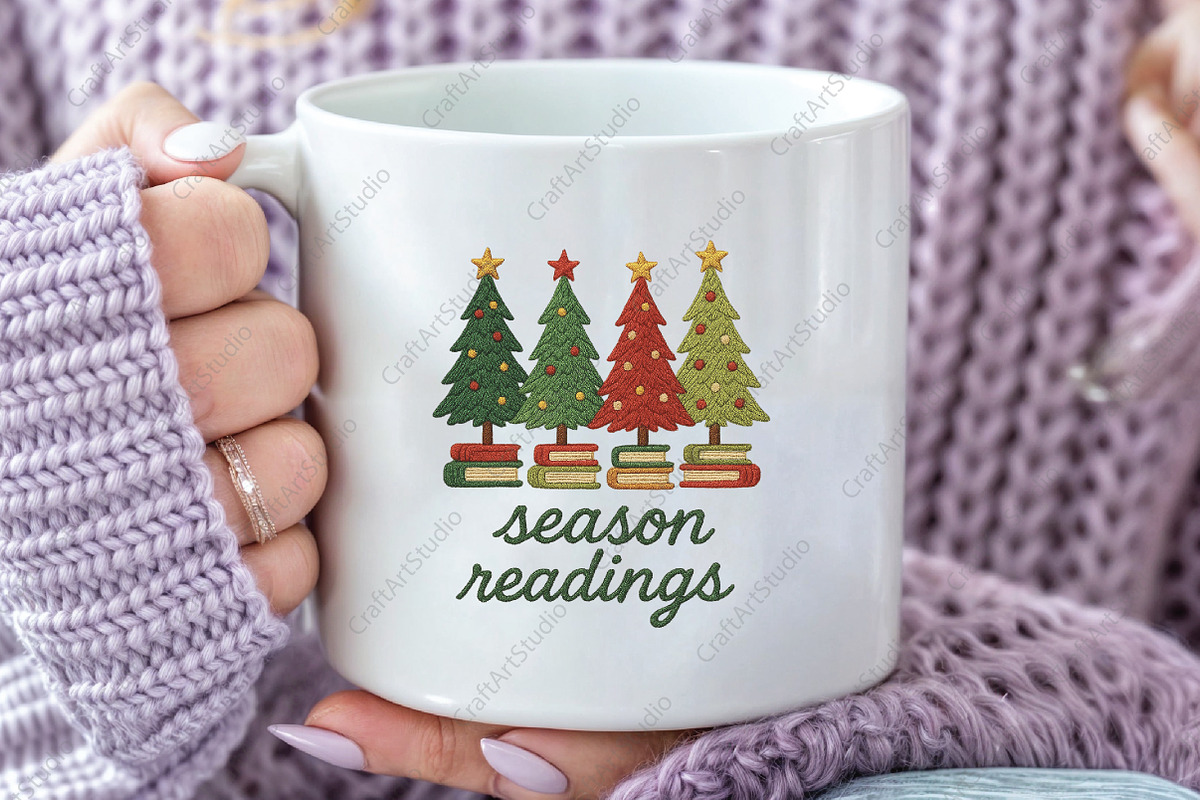 Yarn Crochet Christmas Book Tree PNG, an Illustration by CraftArtStudio (Photo 3 of 4)