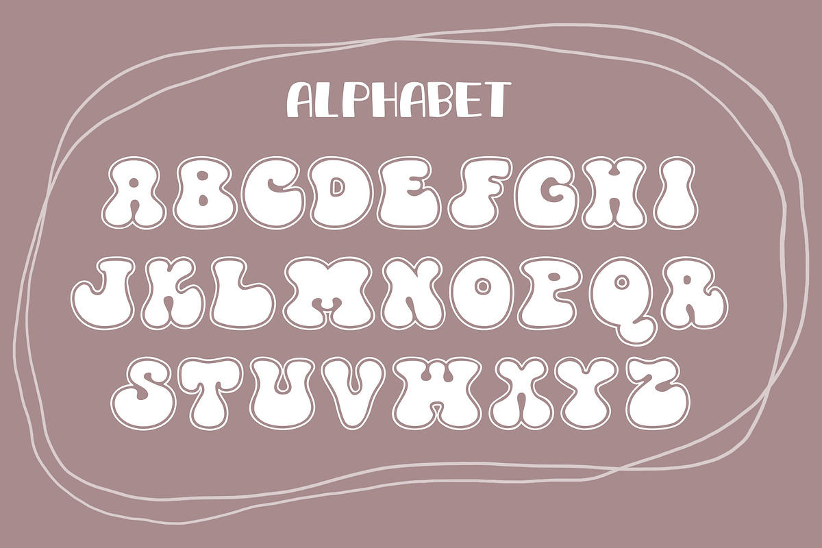 Groovy Round OTF, a Symbol Font by DREAMs Soul G. (Photo 5 of 6)
