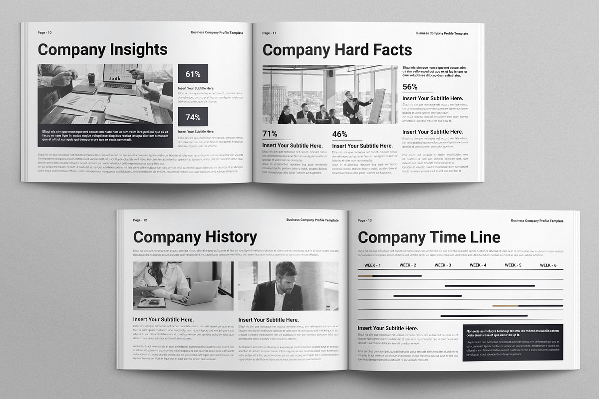 Business Company Profile Landscape, a Brochure Template by E-Type (Photo 5 of 8)