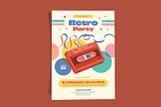 Retro Party Cassette, a Flyer Template by Me55enjah Design (Thumbnail 2 of 4)