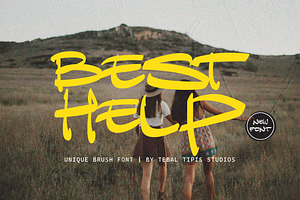 Best Help - Expressive Brush Font