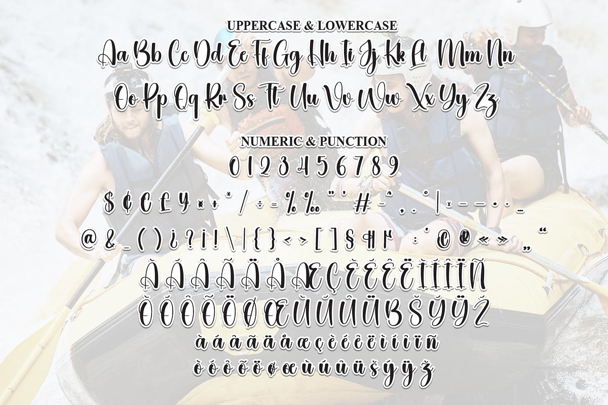 Rafting | Script Font, a Handwritten Font by Scratchones (Photo 7 of 9)
