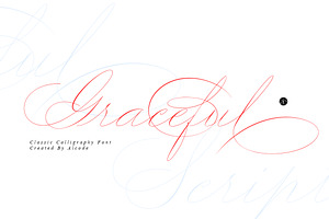 Graceful | New Update, a Script Font by Alcode