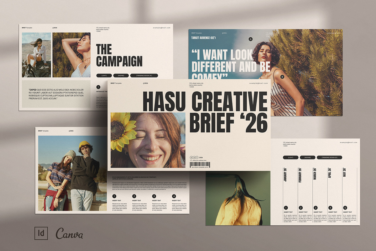 Creative Brief Presentation Template, a Presentation Template by TemplatesForest (Photo 1 of 6)