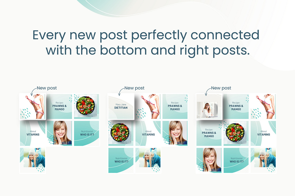 Instagram Puzzle for Nutritionist, a Social Media Template by Handy Template (Photo 5 of 7)