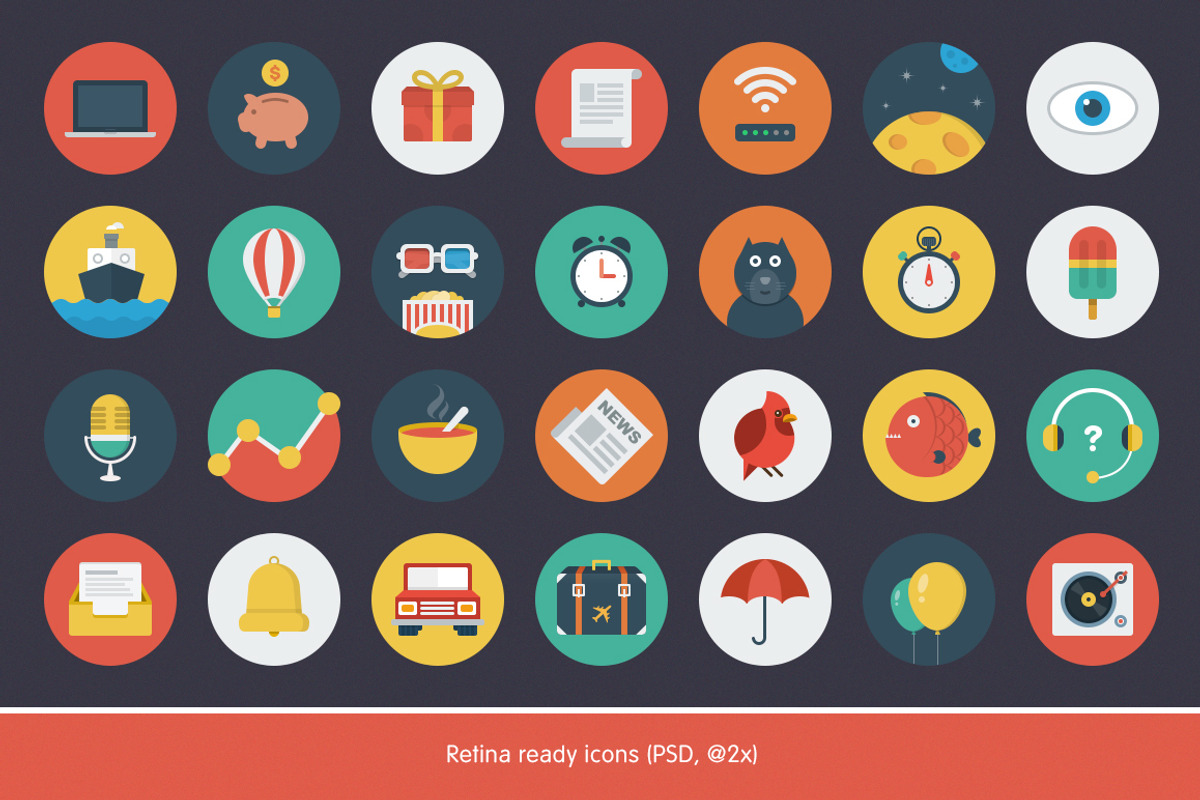 Ballicons — original flat icons set, an Icon by pixelbuddha.net (Photo 4 of 5)