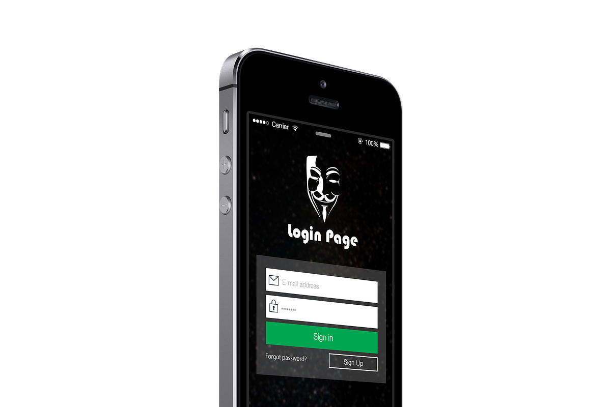 App UI-Login / Signup Screen, an App Template by Saif71 - Shop (Photo 2 of 3)