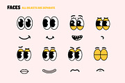 Retro Mascot Parts. Character Maker, a Decorative Illustration by Mark Skitsky (Thumbnail 3 of 7)