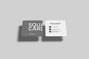 Square Business Card Mockup, an Advertising Mockup by Lxadesign (Thumbnail 8 of 10)
