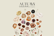 AUTUMN FLORA watercolor floral fall, a Seasonal Illustration by Lana Elanor (Thumbnail 11 of 11)