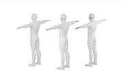 Male Low Poly Base Mesh in T-Pose, a Characters & Person 3D Model by VK Studio (Thumbnail 7 of 11)