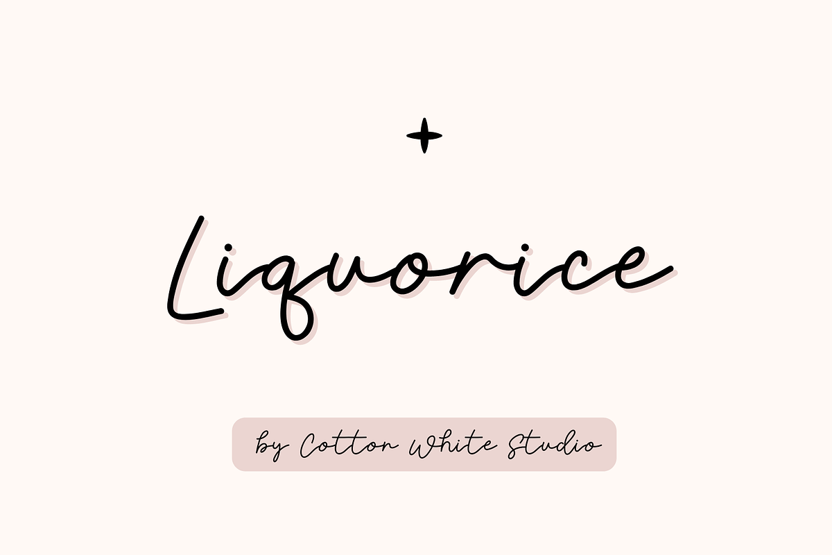 Liquorice, a Handwritten Font by Sofia Skoog (Photo 1 of 10)