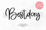 Bestday, a Script Font by Letterafa Studio (Thumbnail 1 of 5)