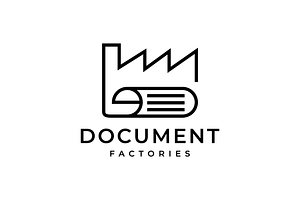 company document agreement line logo, a Branding & Logo Template by devastd