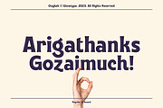 Ougkeh Typeface, a Sans Serif Font by Glowtype (Thumbnail 11 of 11)