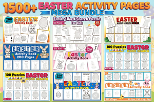 1500+ EASTER ACTIVITY MEGA BUNDLE, a Seasonal Illustration by Ink Gallery