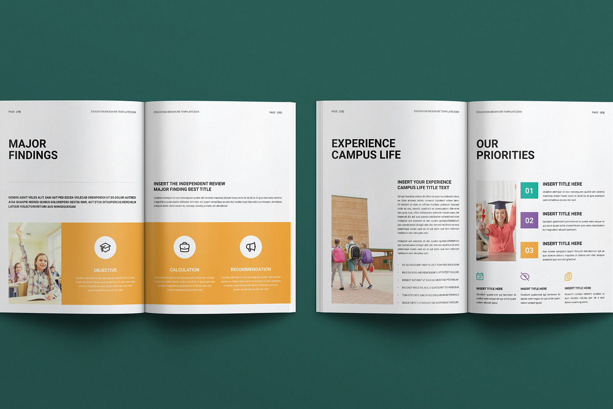 Education For Kids Brochure Template, a Brochure Template by E-Type (Photo 5 of 7)