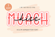 Kiss Muach | 3 font with love, a Script Font by Joko Setiono (Thumbnail 1 of 8)