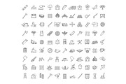 Logging, sawmill line icons, an Outline Icon by Tettygreen (Thumbnail 1 of 2)