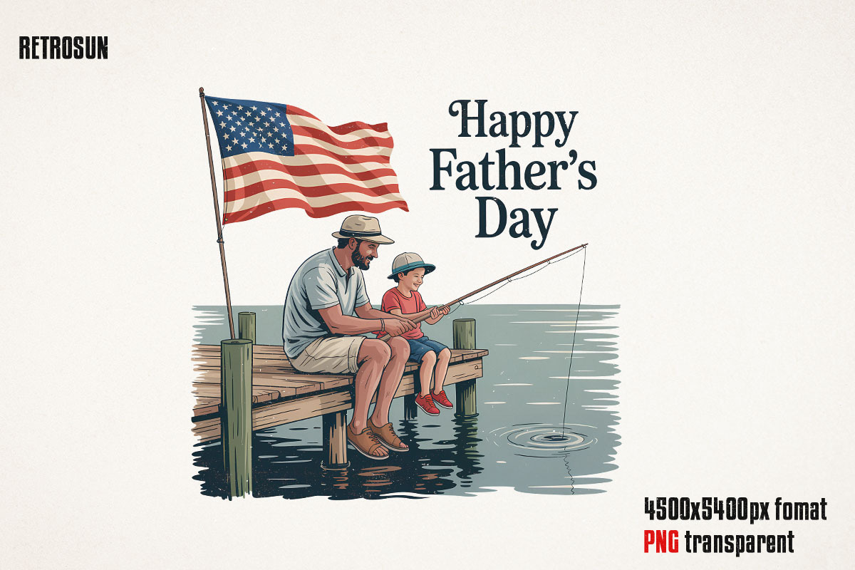 4th of July Father’s Day PNG Bundle, an Object Graphic by GlitterCraft (Photo 35 of 61)