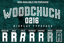 Woodchuck 0216 Display Typeface