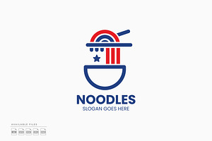 American Noodles Logo, a Branding & Logo Template by Zeer Graphic
