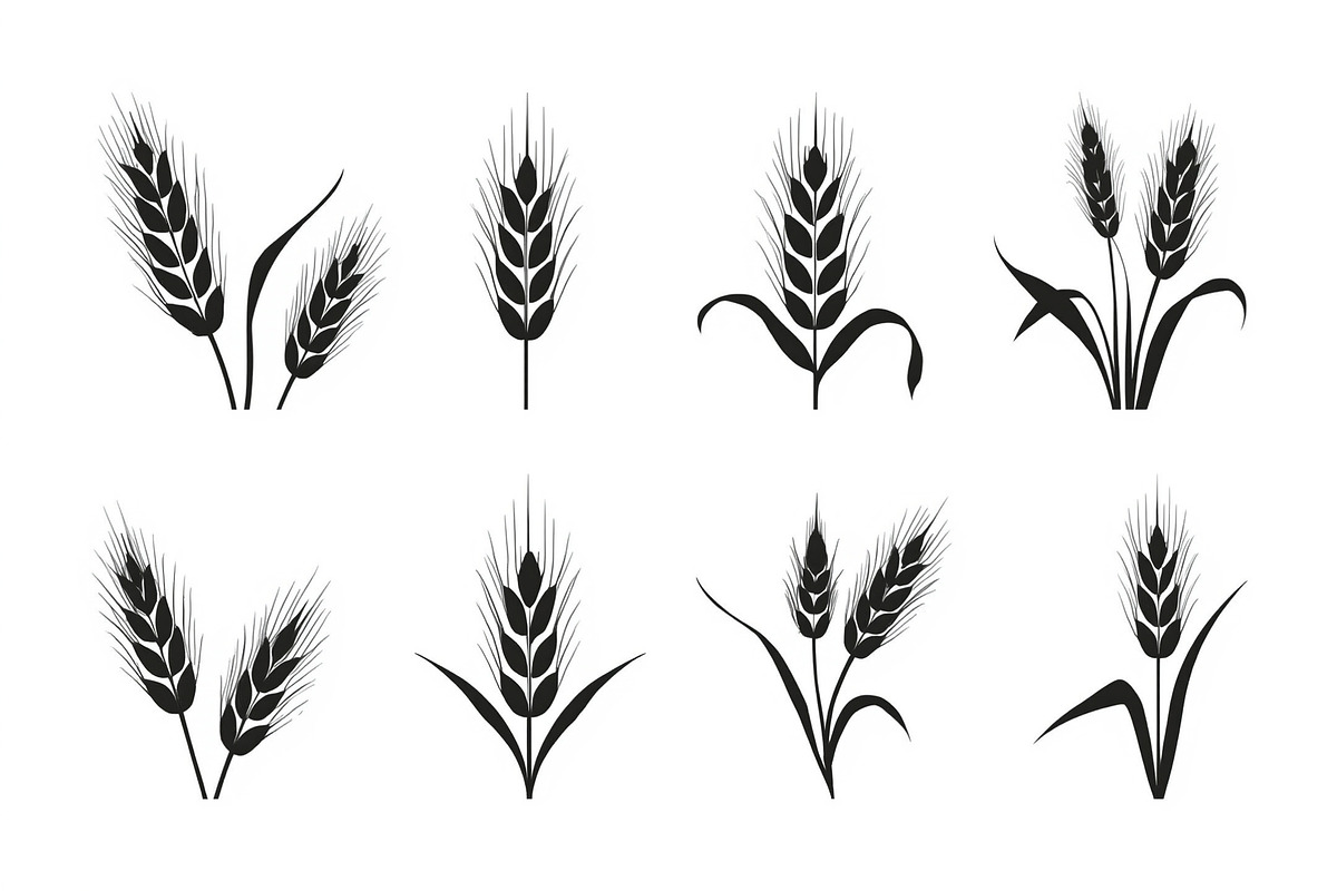 Agriculture Grain Silhouette Pack, an Illustration by Creativeshirt (Photo 8 of 9)