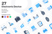 Electronic Device Icons Set - Flat, an Icon by Kmg Design (Thumbnail 1 of 2)