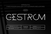Gestrom || Modern Sans Serif Font, a Sans Serif Font by Ermedia Studio (Thumbnail 1 of 10)