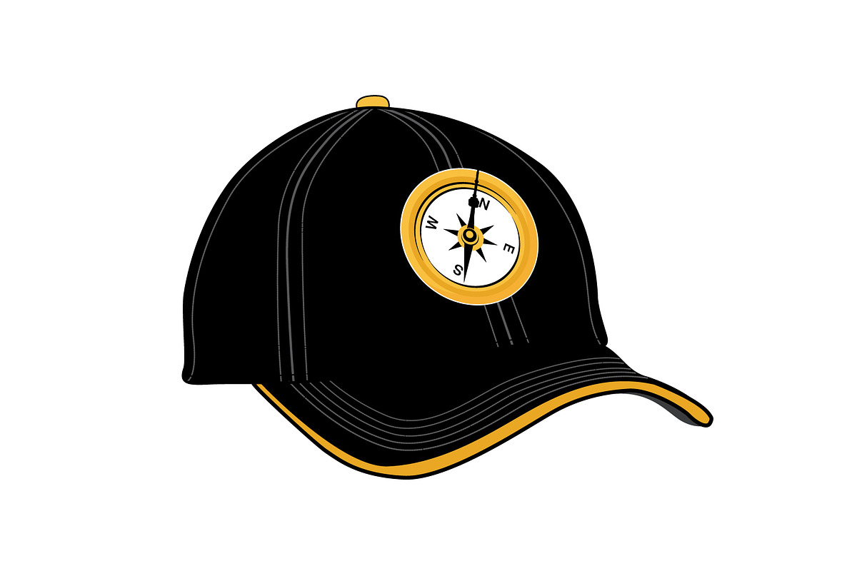 Curved Brim Baseball Hats - Template, a Hat Mockup by Mark Anthony Media (Photo 3 of 4)