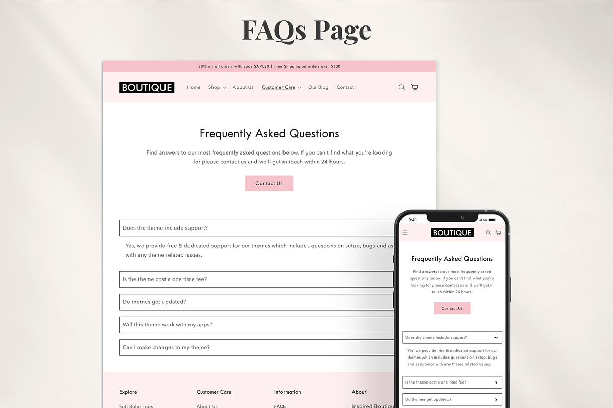 Boutique - Fashion Shopify Theme, a Templates & Theme by InspiredTheme (Photo 6 of 8)