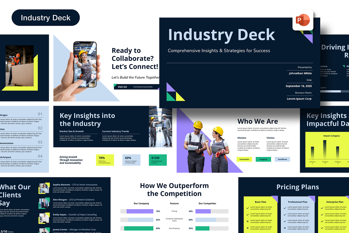 Industry Deck, a Presentation Template by Sixtemp (Photo 1 of 3)