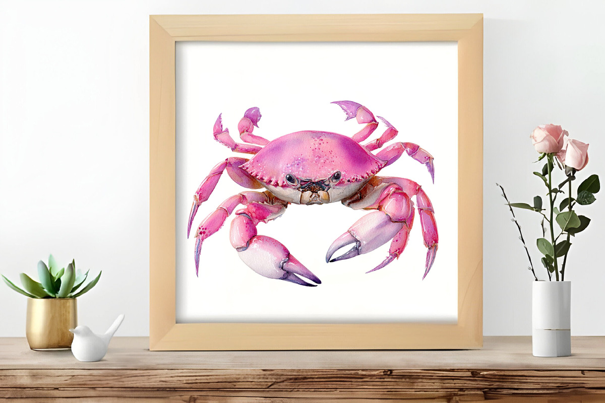 Watercolor Pink Beach Day Clipart, an Illustration by DreamCafeArt (Photo 6 of 8)