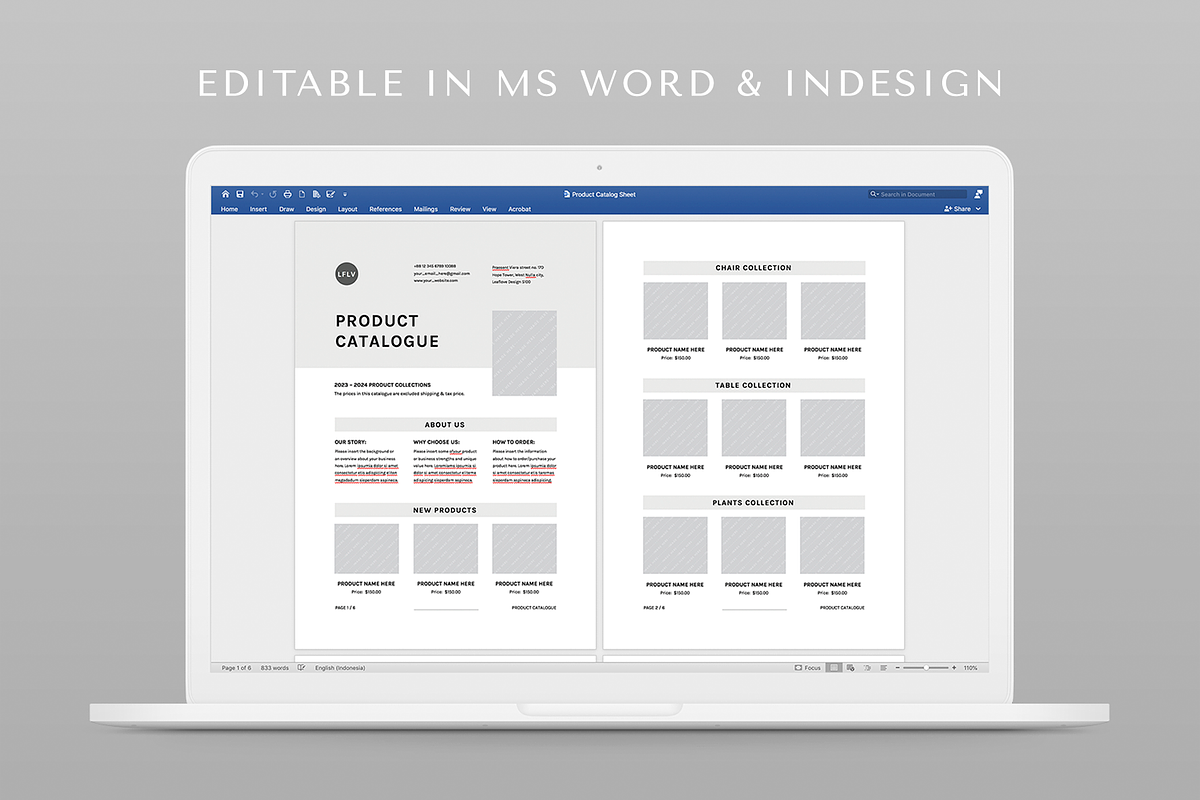 Product Catalog Sheet, a Flyer Template by Leaflove (Photo 9 of 9)