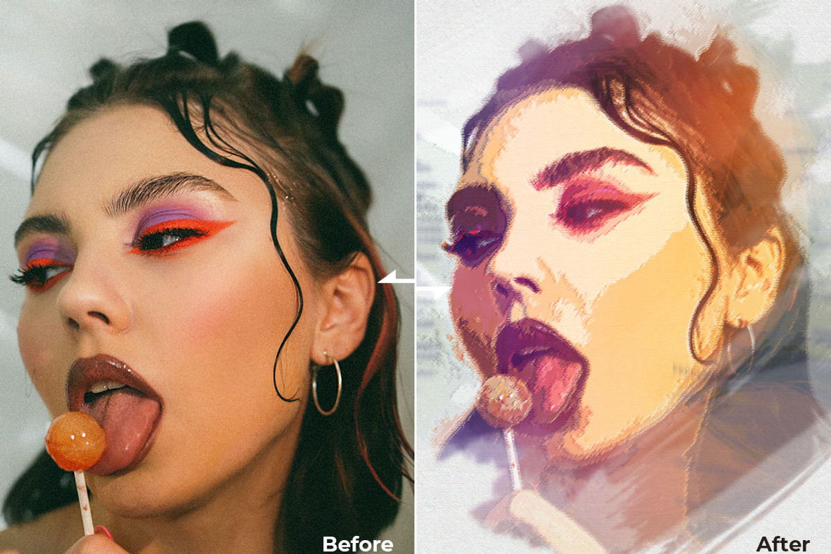 Brush Gradient - Photoshop Action, an Action Add-On by Modaldesain (Photo 2 of 2)