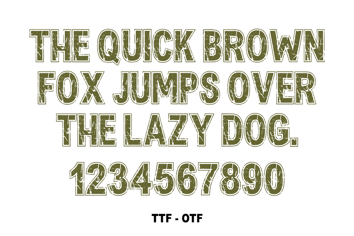 Block Retro -Distressed Varsity Font, a Sans Serif Font by KiddoGlyphs Studio (Photo 4 of 4)