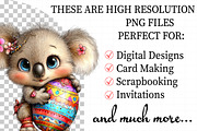 Whimsical Easter Koala Clipart, an Illustration by Daily.Designs (Thumbnail 2 of 7)