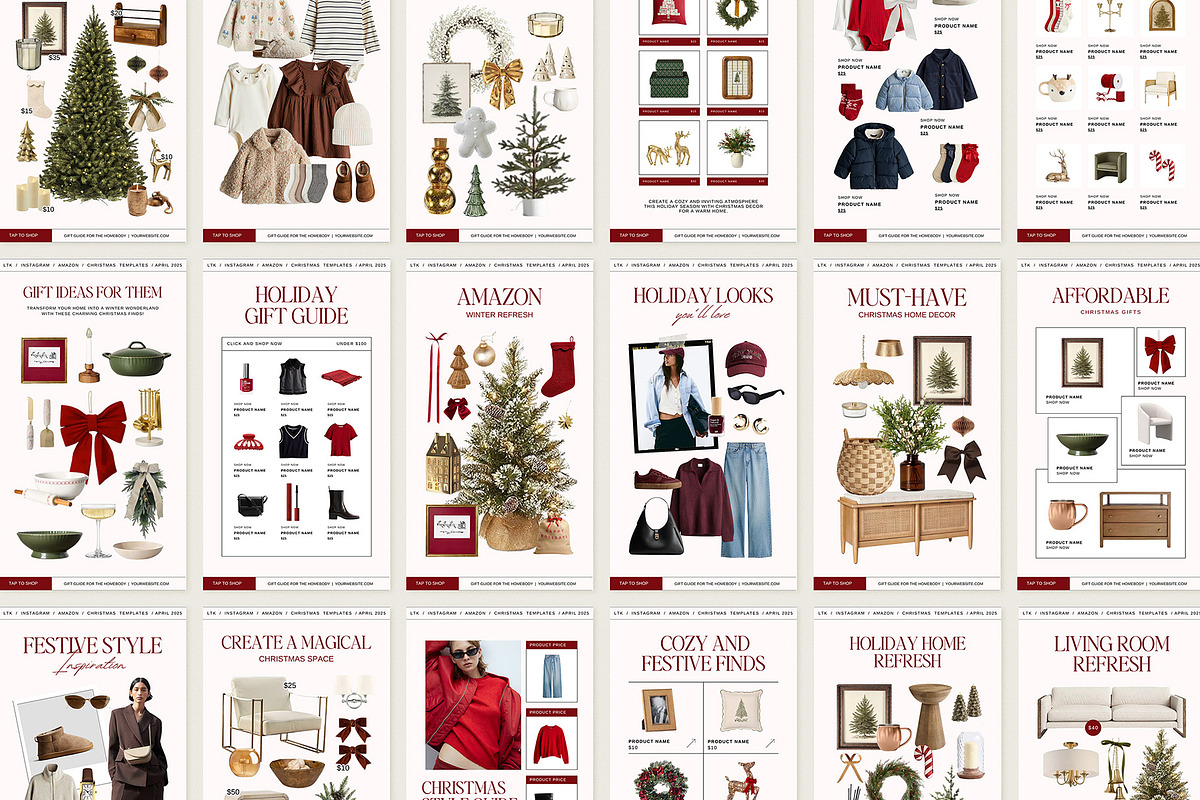 40 Christmas LTK Instagram Story, a Social Media Template by Amaré Creative (Photo 2 of 6)