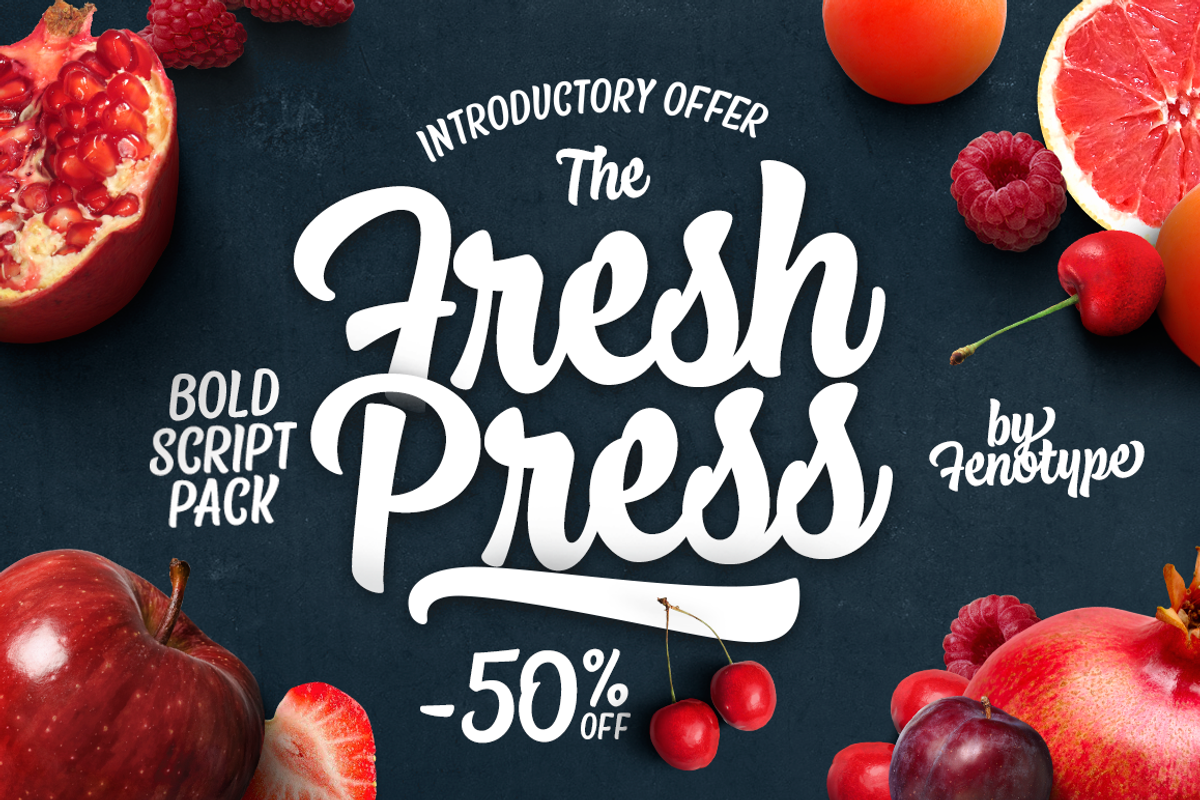 Fresh Press Intro offer -50% off!