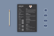 Minimal Modern Resume Template, a Resume Template by Annudesign (Thumbnail 3 of 9)