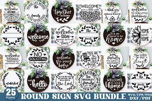 Round sign SVG Bundle, circle sign, a Graphic by Designer302