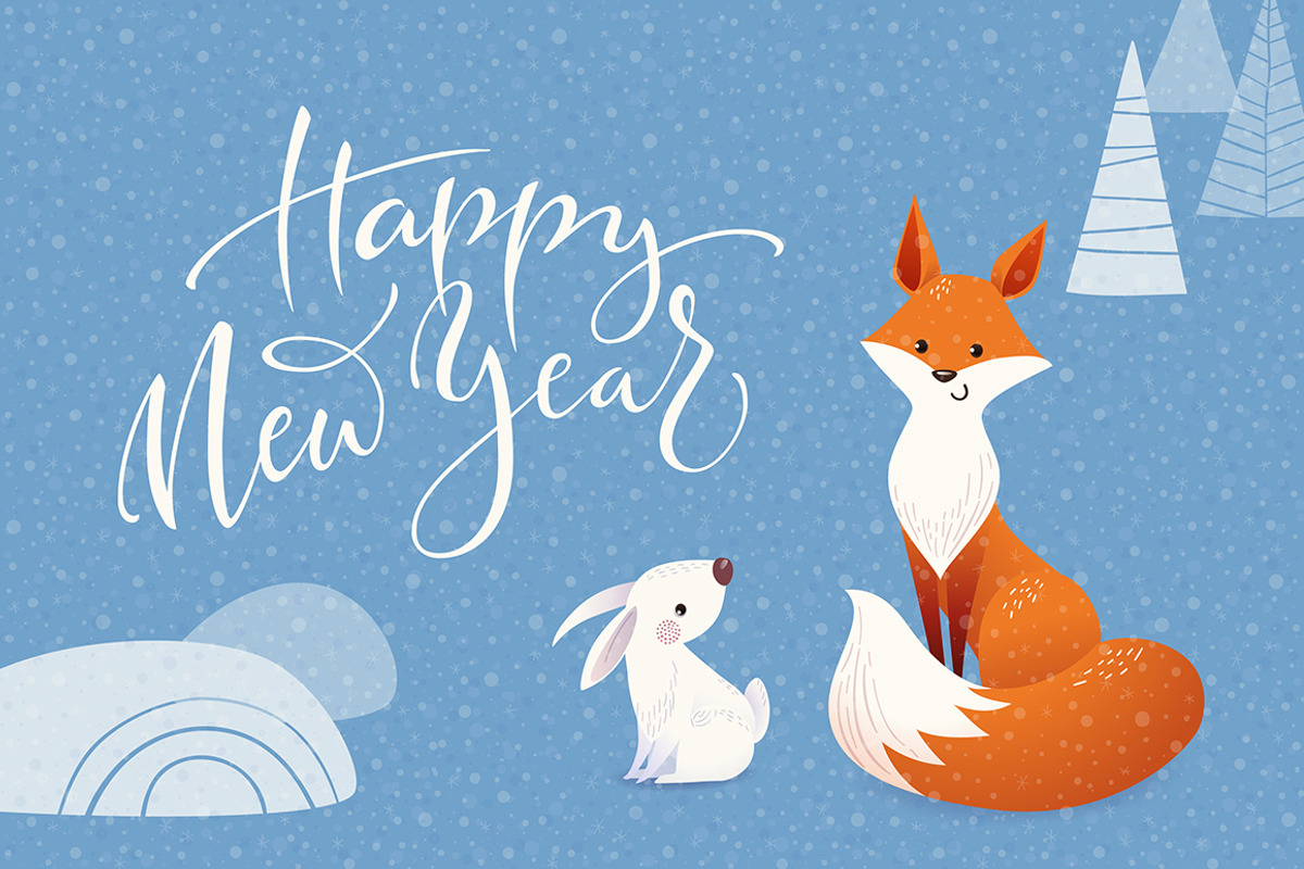 Christmas card designs, a Background Graphic by Giraffarte (Photo 6 of 9)