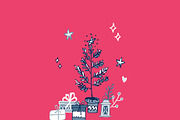 Christmas Set Wood Clipart - 103 PNG, an Illustration by Bamboobear Books Shop (Thumbnail 4 of 5)