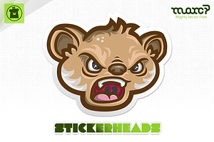 Raging Koala Stickerhead