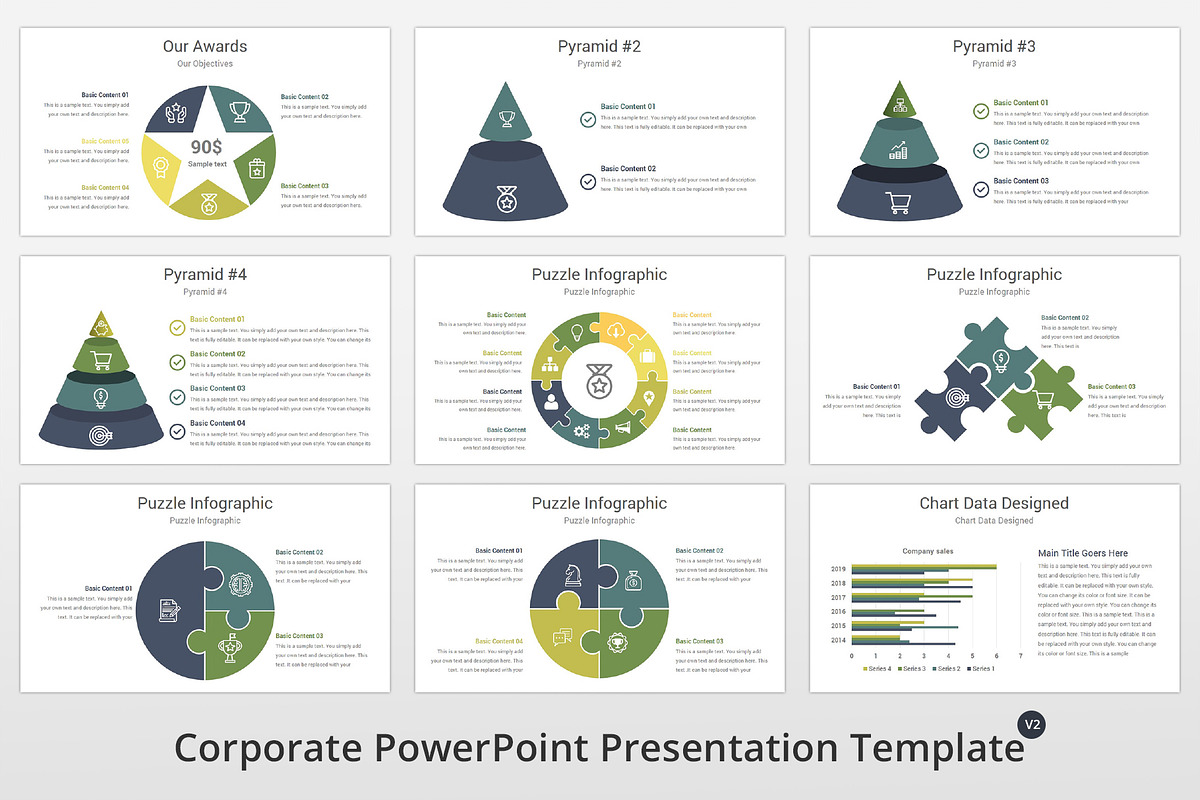 Corporate PowerPoint Template, a Presentation Template by GraphicStan (Photo 22 of 31)