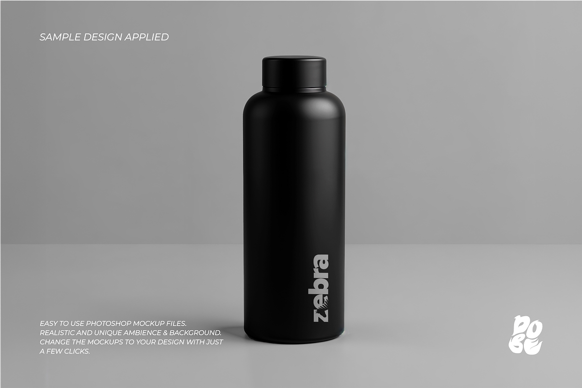 Black Tumbler Mockup Set, a Cups & Container Mockup by DOBE Studio (Photo 4 of 7)