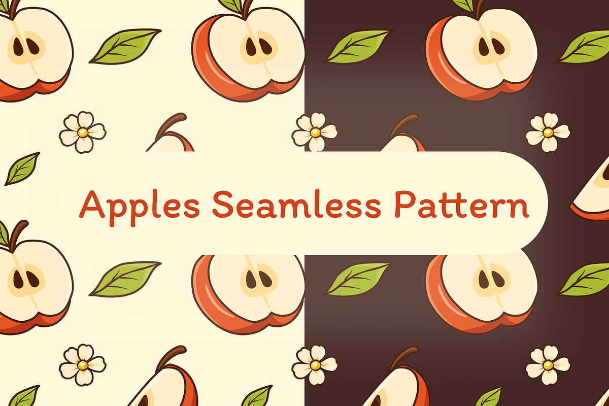 Apples Seamless Pattern, a Pattern Graphic by Laimmilka (Photo 1 of 3)