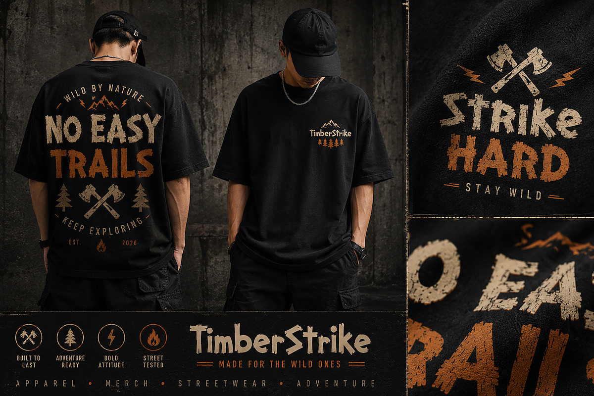 TimberStrike – Display Typeface, a Slab Serif Font by Wow Magic (Photo 2 of 4)