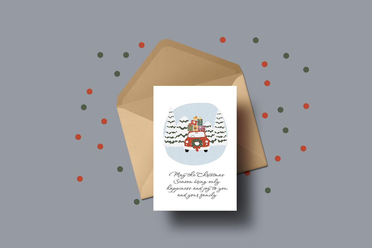 Christmas winter city clipart, a Person Illustration by LyubovZaytseva (Photo 8 of 23)